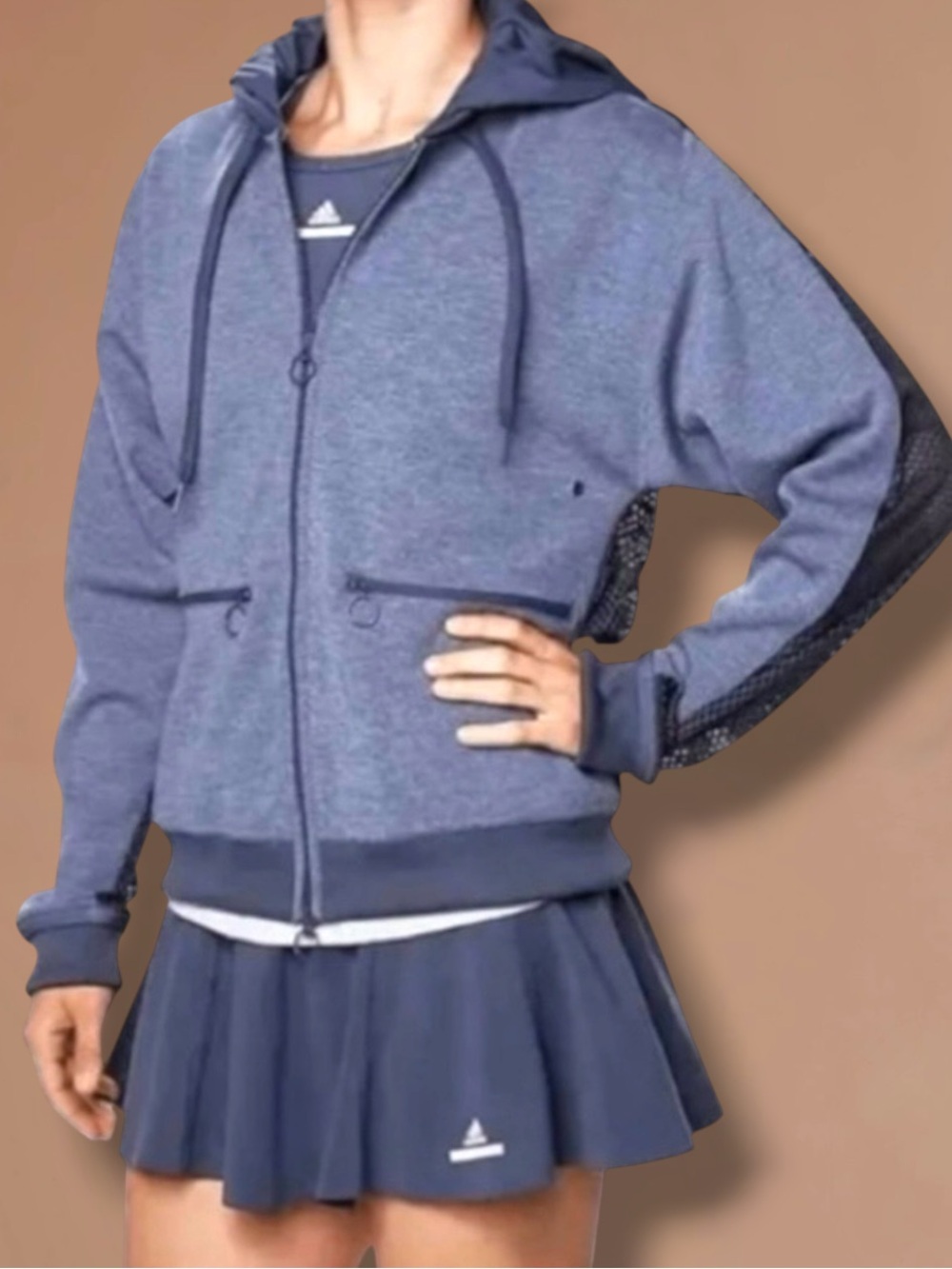 STELLA McCartney ADIDAS BLUE MESH JACKET